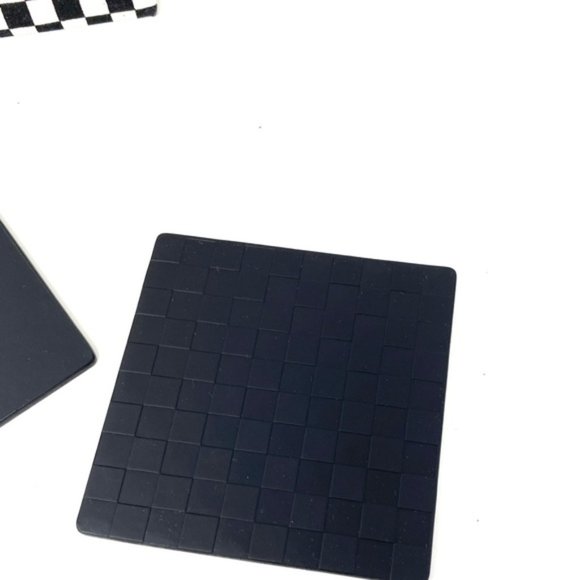 VANS Family Coasters Faux Leather Checkerboard White Black Set Bag VN0009M8NOA - Picture 5 of 7